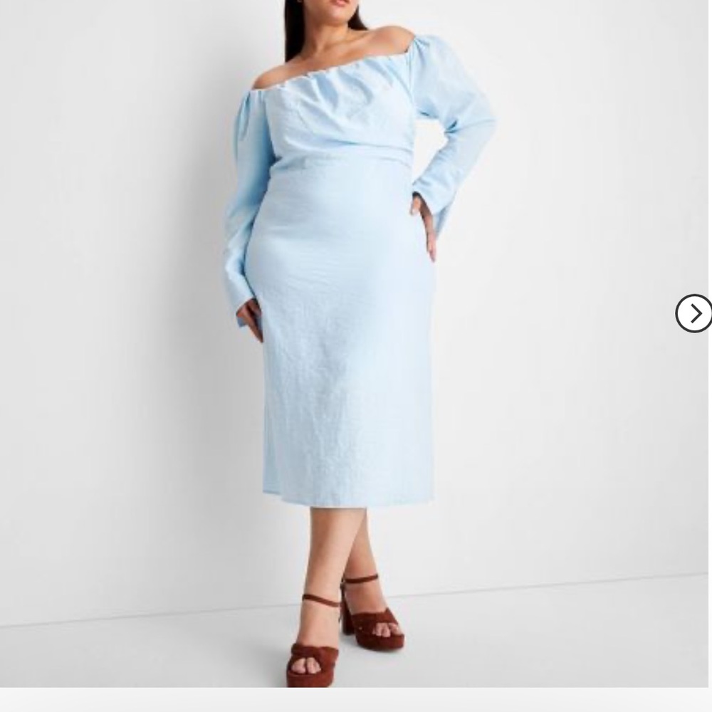 Women's Off The Shoulder Long Sleeve
Midi Dress - Future Collective ‼️‼️